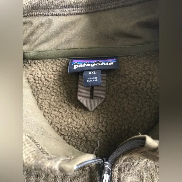 Patagonia Brown Heather Fleece Half Zip pull over